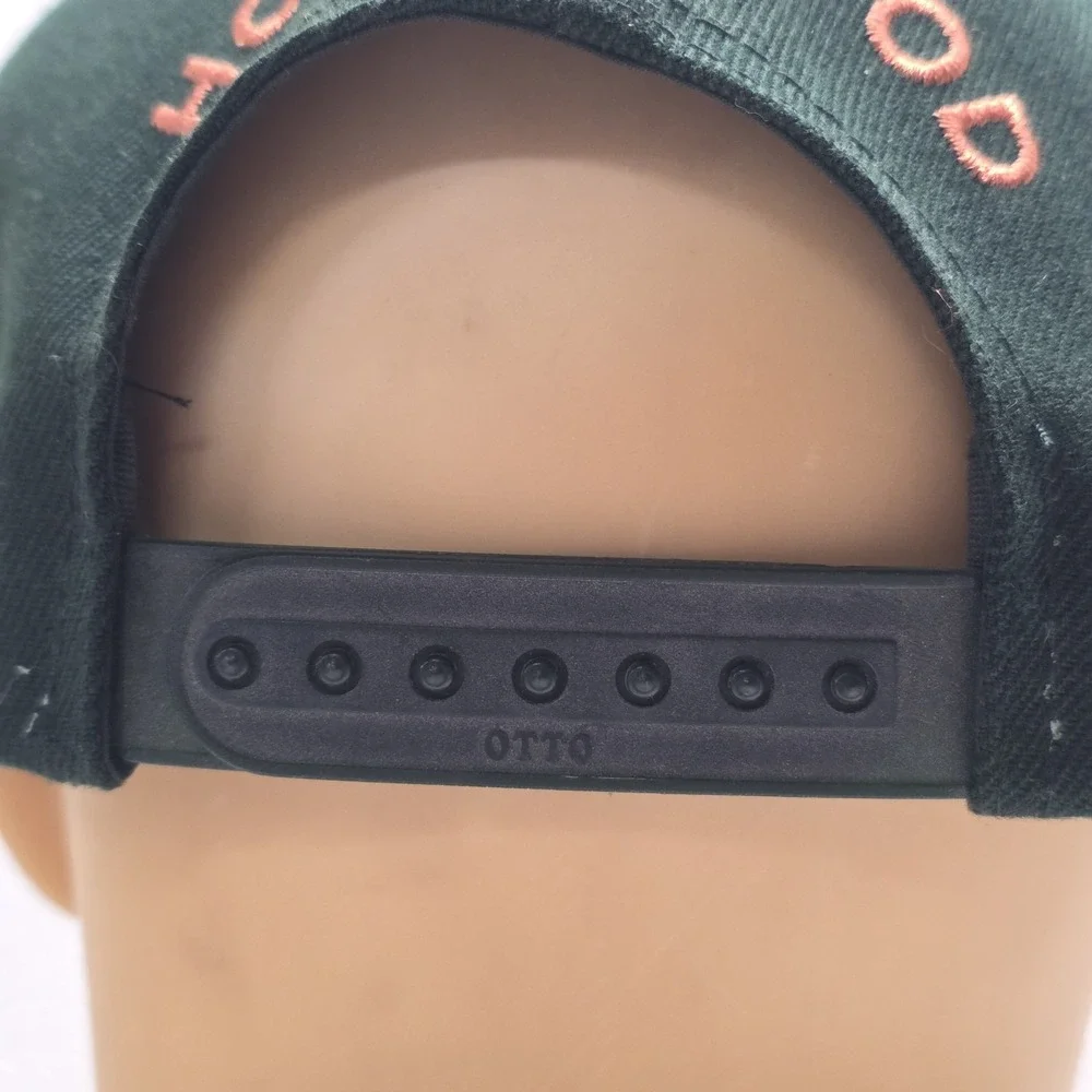 Color by Deluxe Hollywood Snapback Hat Green Brown Leather Vintage